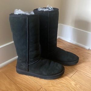 Tall black Ugh boots size 10